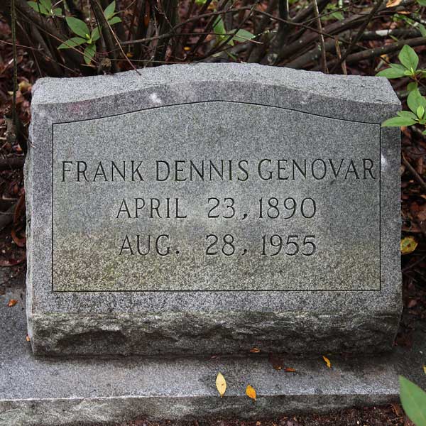 Frank Dennis Genovar Gravestone Photo