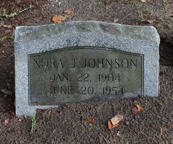 Nora J. Johnson Gravestone Photo