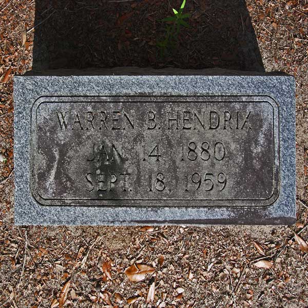 Warren B. Hendrix Gravestone Photo