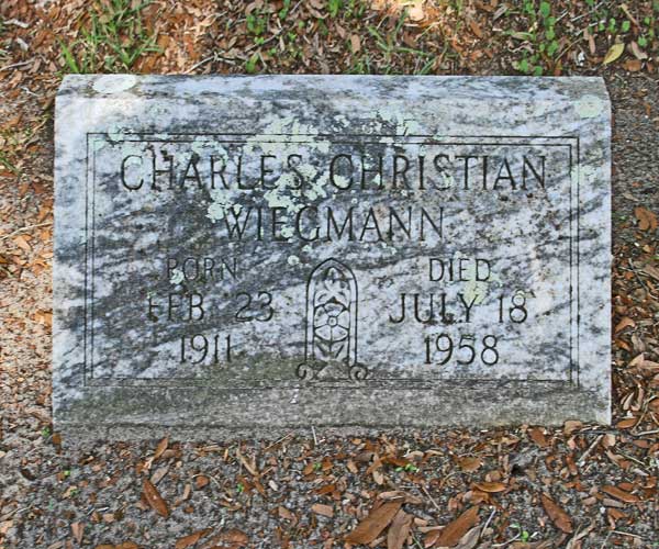 Charles Christian Wiegmann Gravestone Photo