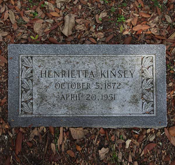 Henrietta Kinsey Gravestone Photo