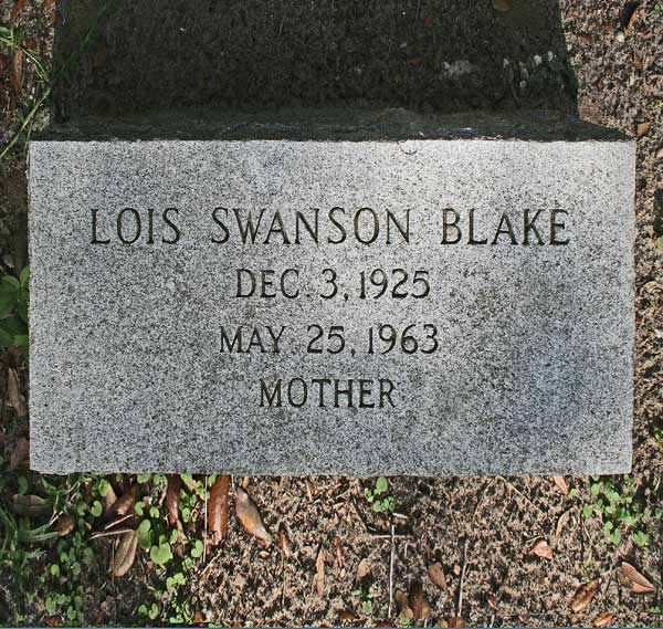 Lois Swanson Blake Gravestone Photo