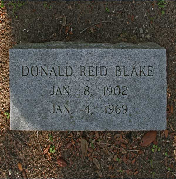 Donald Reid Blake Gravestone Photo