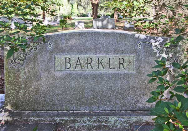  Barker family Gravestone Photo
