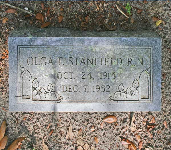 Olga F. Stanfield Gravestone Photo