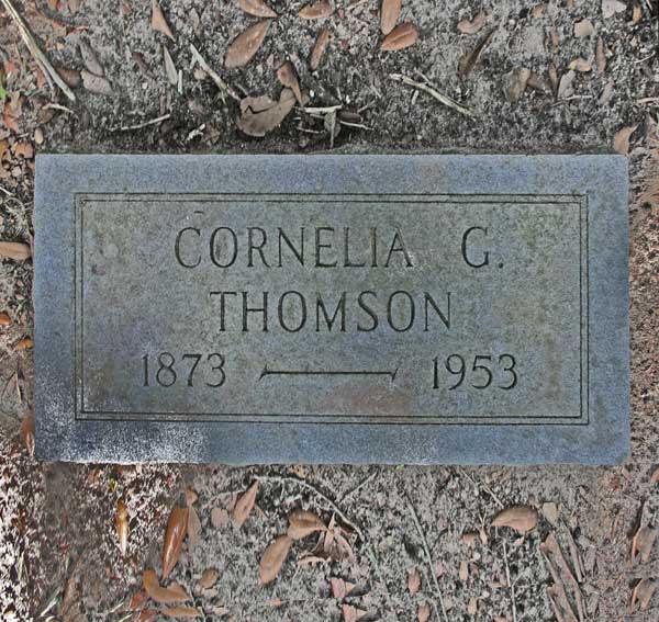 Cornelia G. Thomson Gravestone Photo