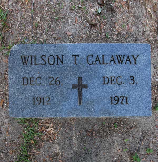 Wilson T. Calway Gravestone Photo