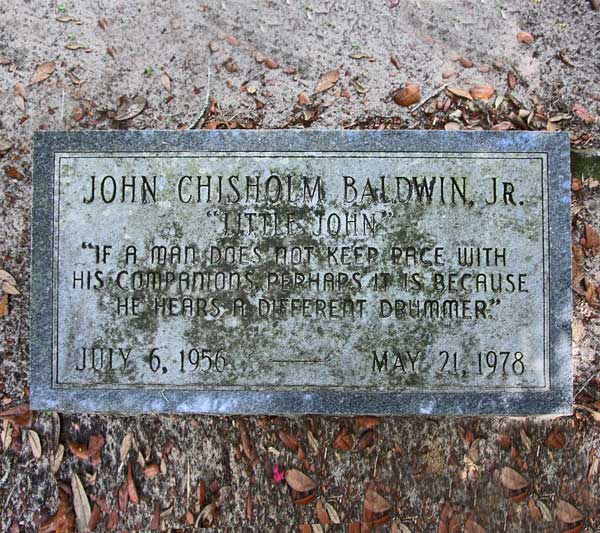John Chisholm Baldwin Gravestone Photo
