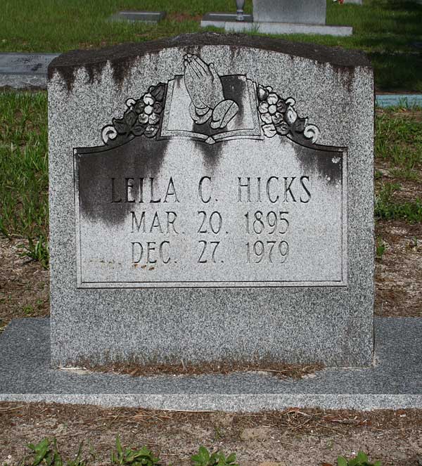 Leila C. Hicks Gravestone Photo