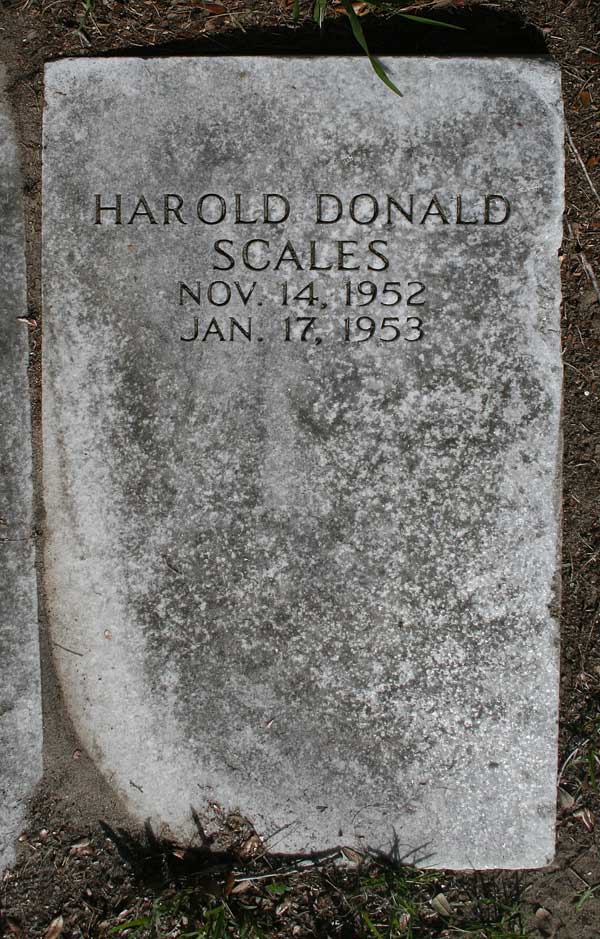 Harold Donald Scales Gravestone Photo