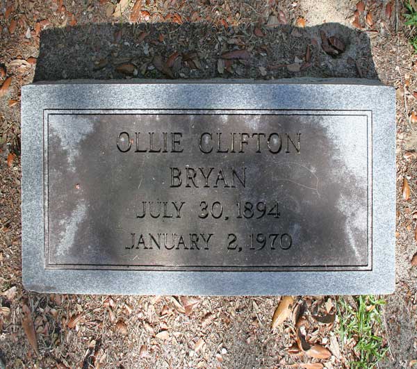 Ollie Clifton Bryan Gravestone Photo