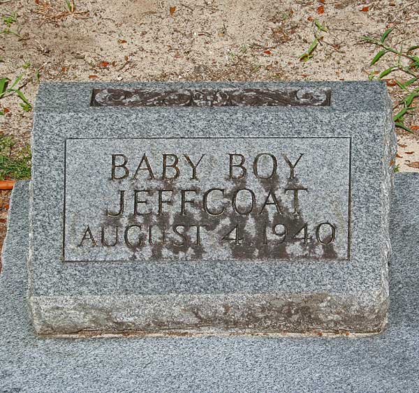 Baby Boy Jeffcoat Gravestone Photo