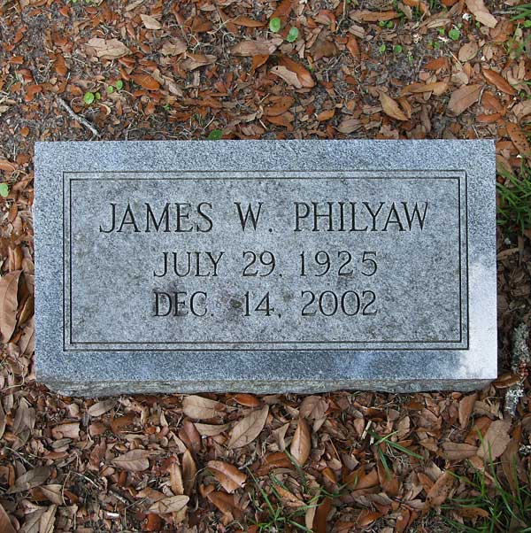James W. Philyaw Gravestone Photo