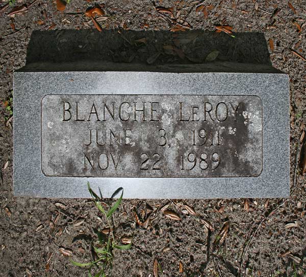Blanche LeRoy Gravestone Photo