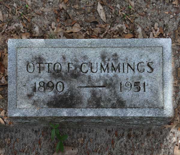 Otto F. Cummings Gravestone Photo
