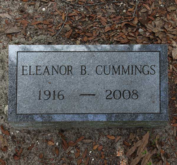 Eleanor B. Cummings Gravestone Photo