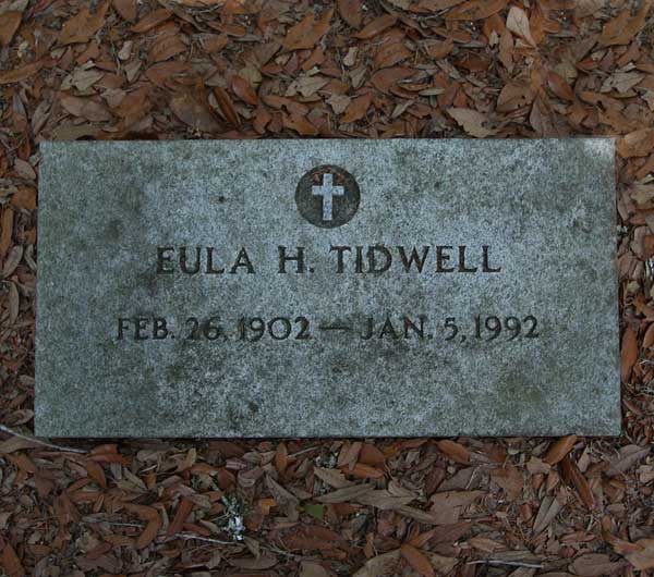 Eula H. Tidwell Gravestone Photo