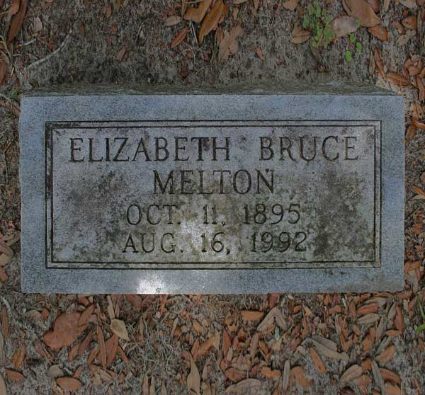 Elizabeth Bruce Melton Gravestone Photo