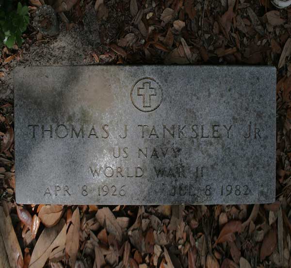 Thomas J. Tanksley Gravestone Photo