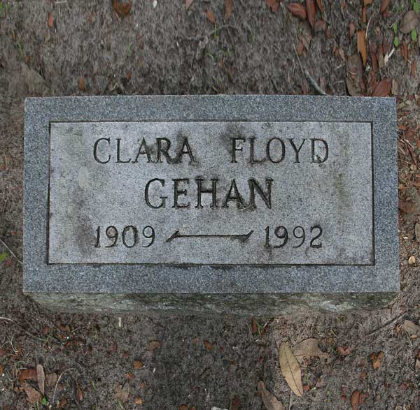 Clara Floyd Gehan Gravestone Photo
