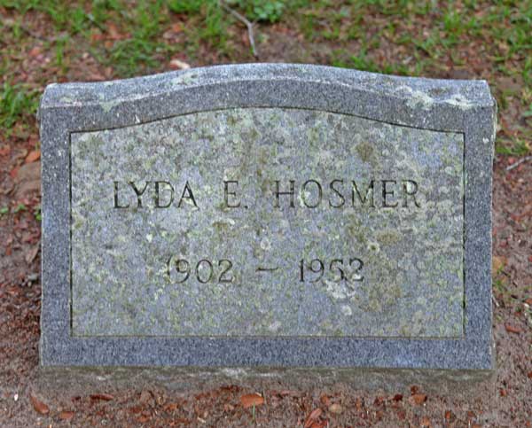 Lyda E. Hosmer Gravestone Photo
