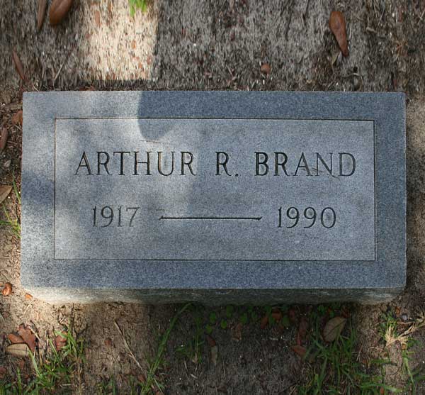 Arthur R. Brand Gravestone Photo