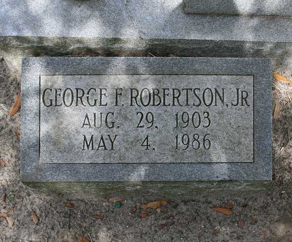 George F. Robertson Gravestone Photo