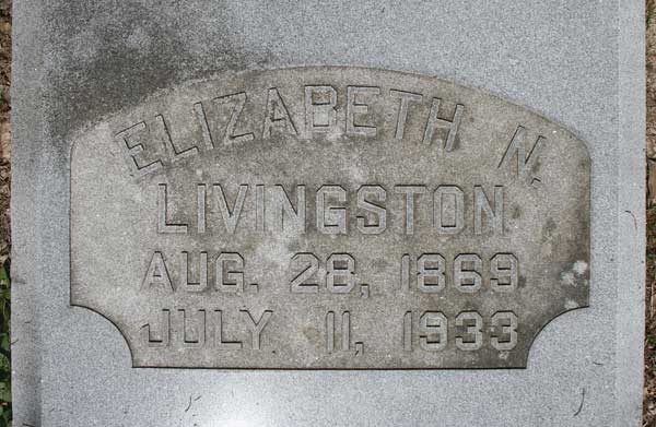 Elizabeth N. Livingston Gravestone Photo