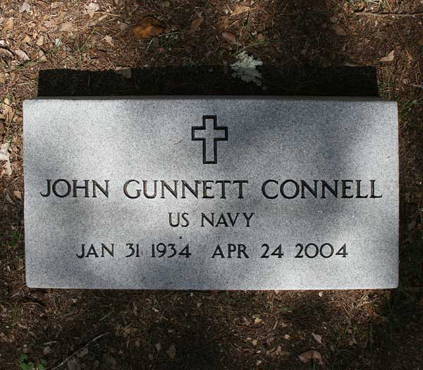 John Gunnett Connell Gravestone Photo