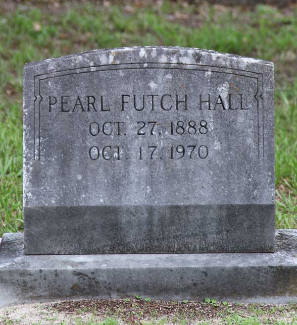Pearl Futch Hall Gravestone Photo