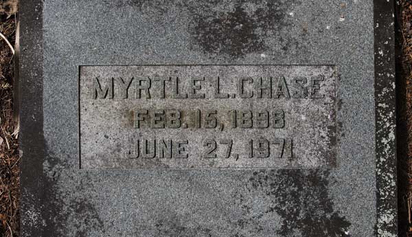 Myrtle L. Chase Gravestone Photo