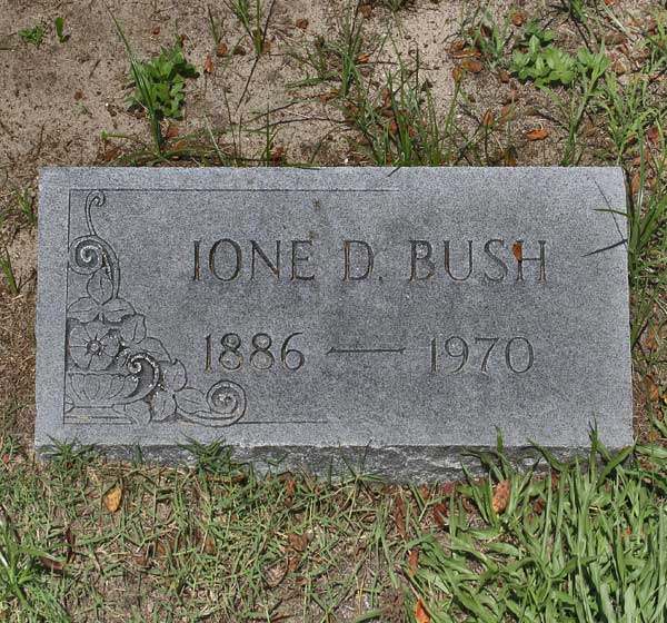 Ione D. Bush Gravestone Photo