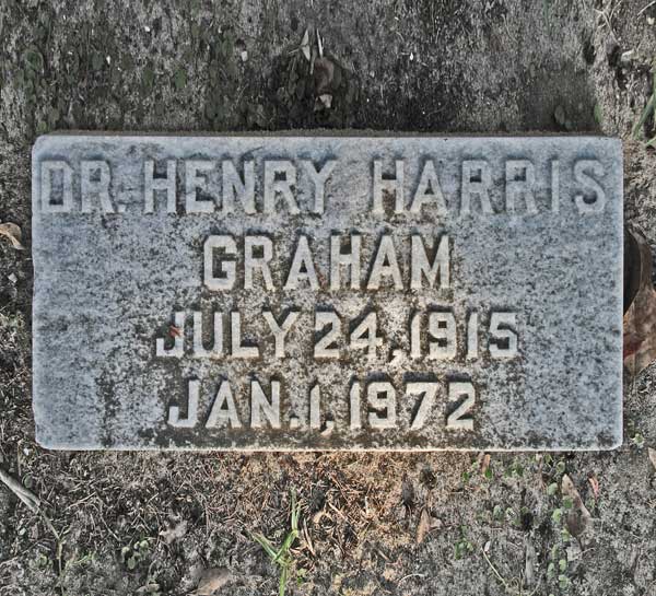 Dr. Henry Harris Graham Gravestone Photo