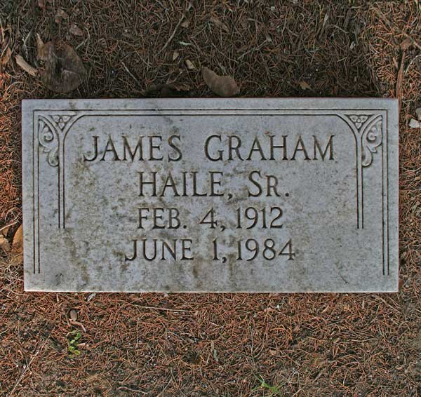 James Graham Haile Gravestone Photo