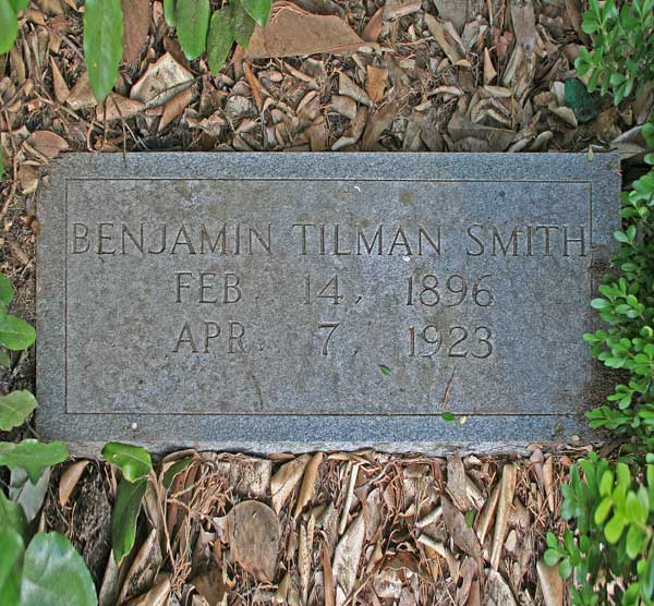 Benjamin Tilman Smith Gravestone Photo
