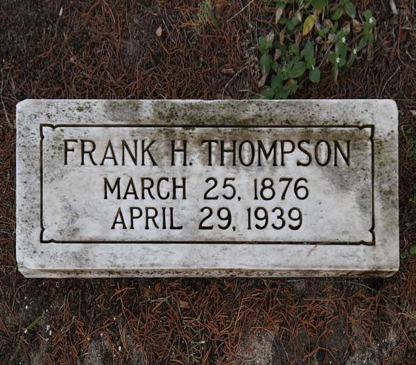 Frank H. Thompson Gravestone Photo