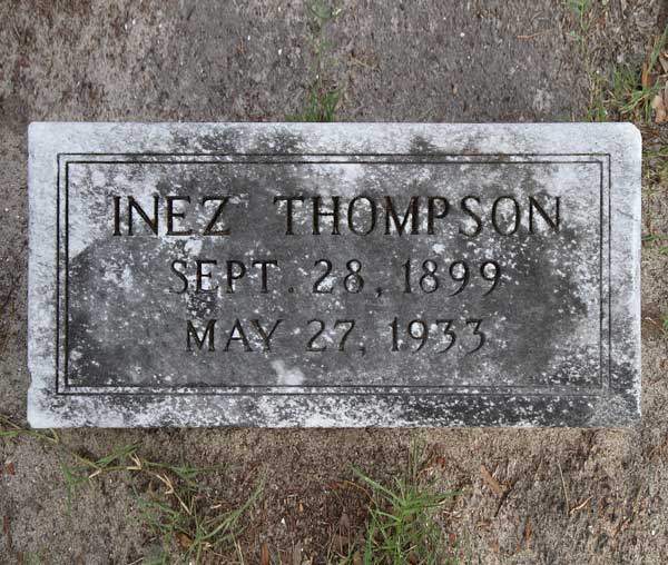 Inez Thompson Gravestone Photo