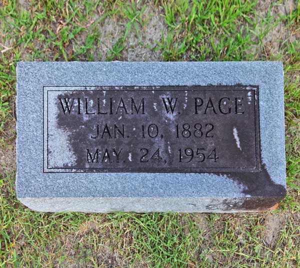 William W. Page Gravestone Photo