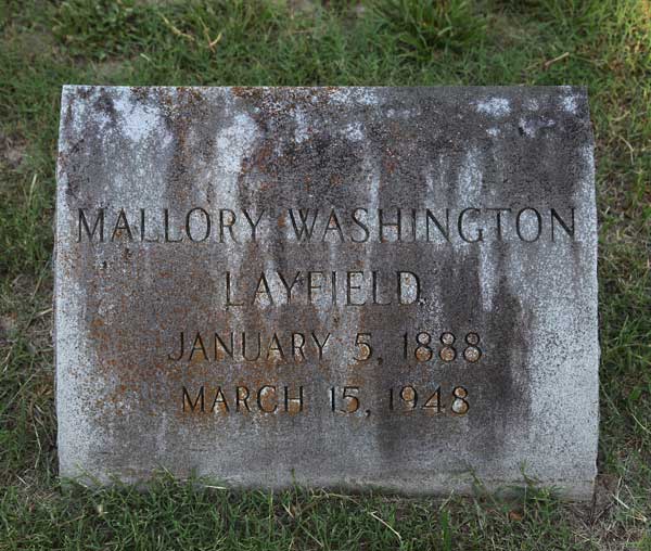 Mallory Washington Layfield Gravestone Photo