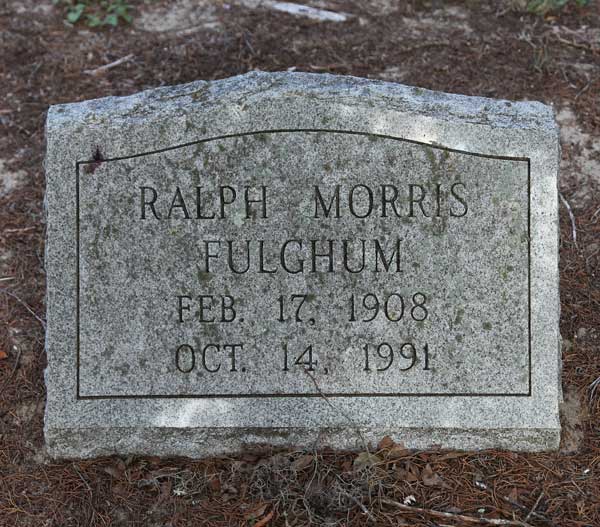 Ralph Morris Fulghum Gravestone Photo