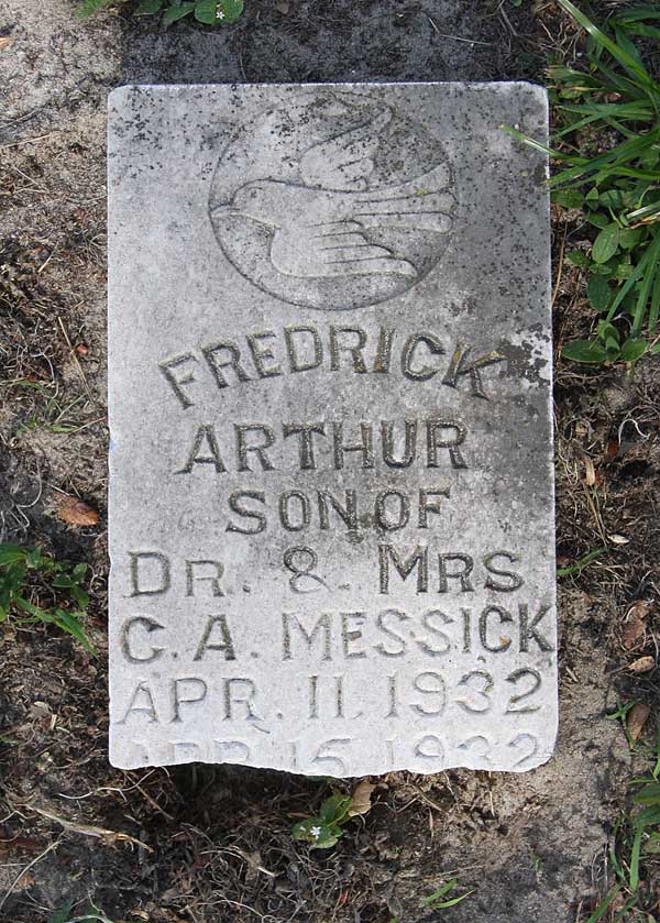 Frederick Arthur Messick Gravestone Photo