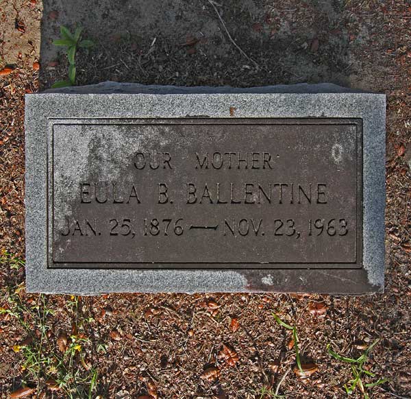 Eula B. Ballentine Gravestone Photo