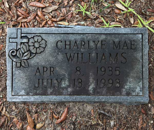 Charley Mae Williams Gravestone Photo