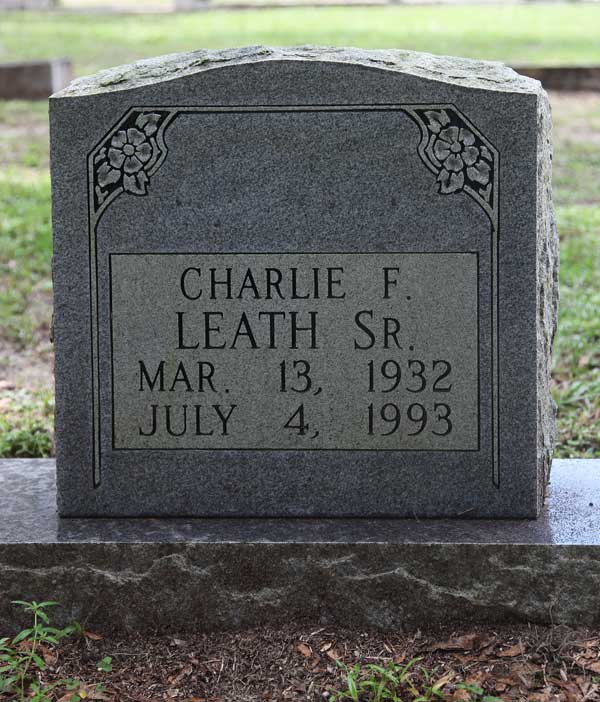 Charlie F. Leath Gravestone Photo