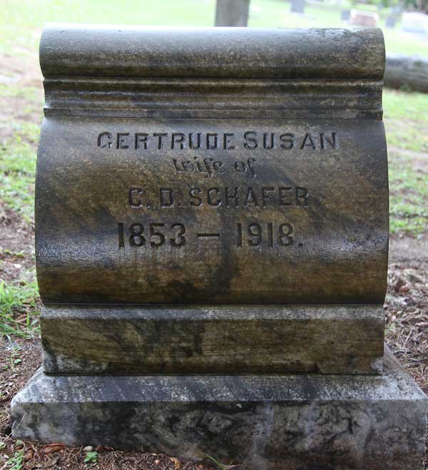 Gertrude Susan Schafer Gravestone Photo