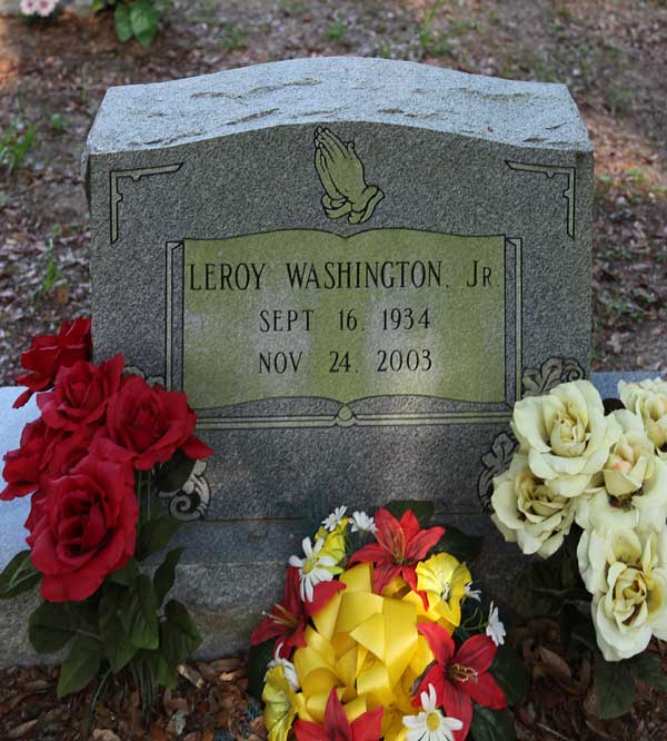 Leroy Washington Gravestone Photo