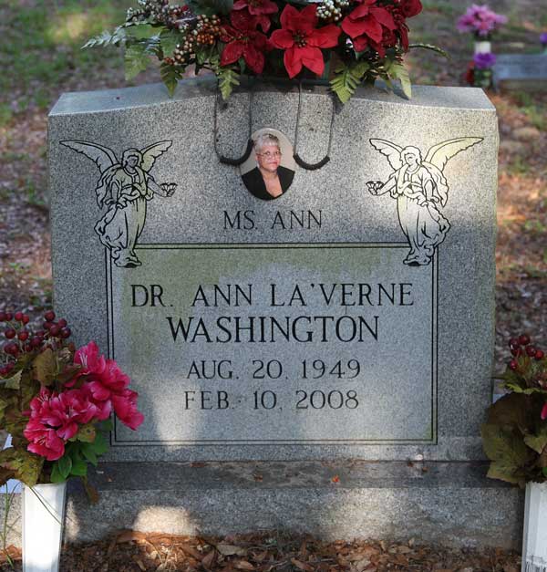 Ann La'Verne Washington Gravestone Photo