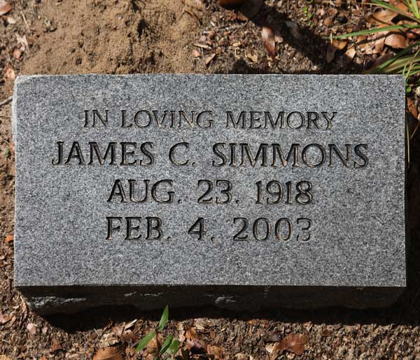 James C. Simmons Gravestone Photo