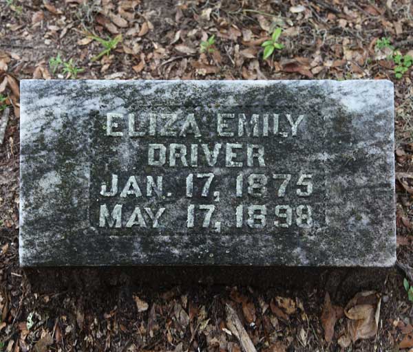Eliza Emily Driver Gravestone Photo