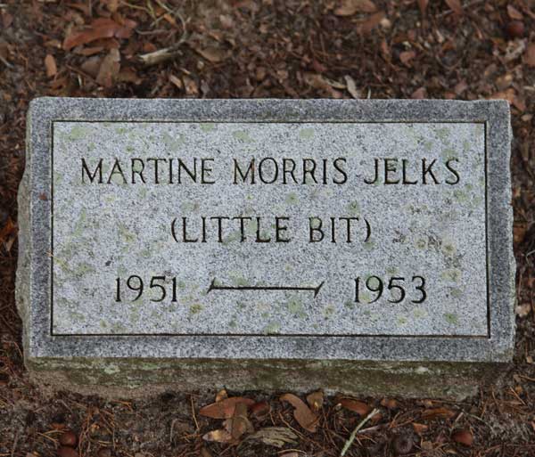 Martine Morris Jelks Gravestone Photo